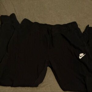 Nike Black Joggers with White Logo